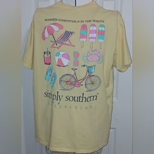 Simply Southern Summer Essential Print Short Sleeve T - Shirt Size L